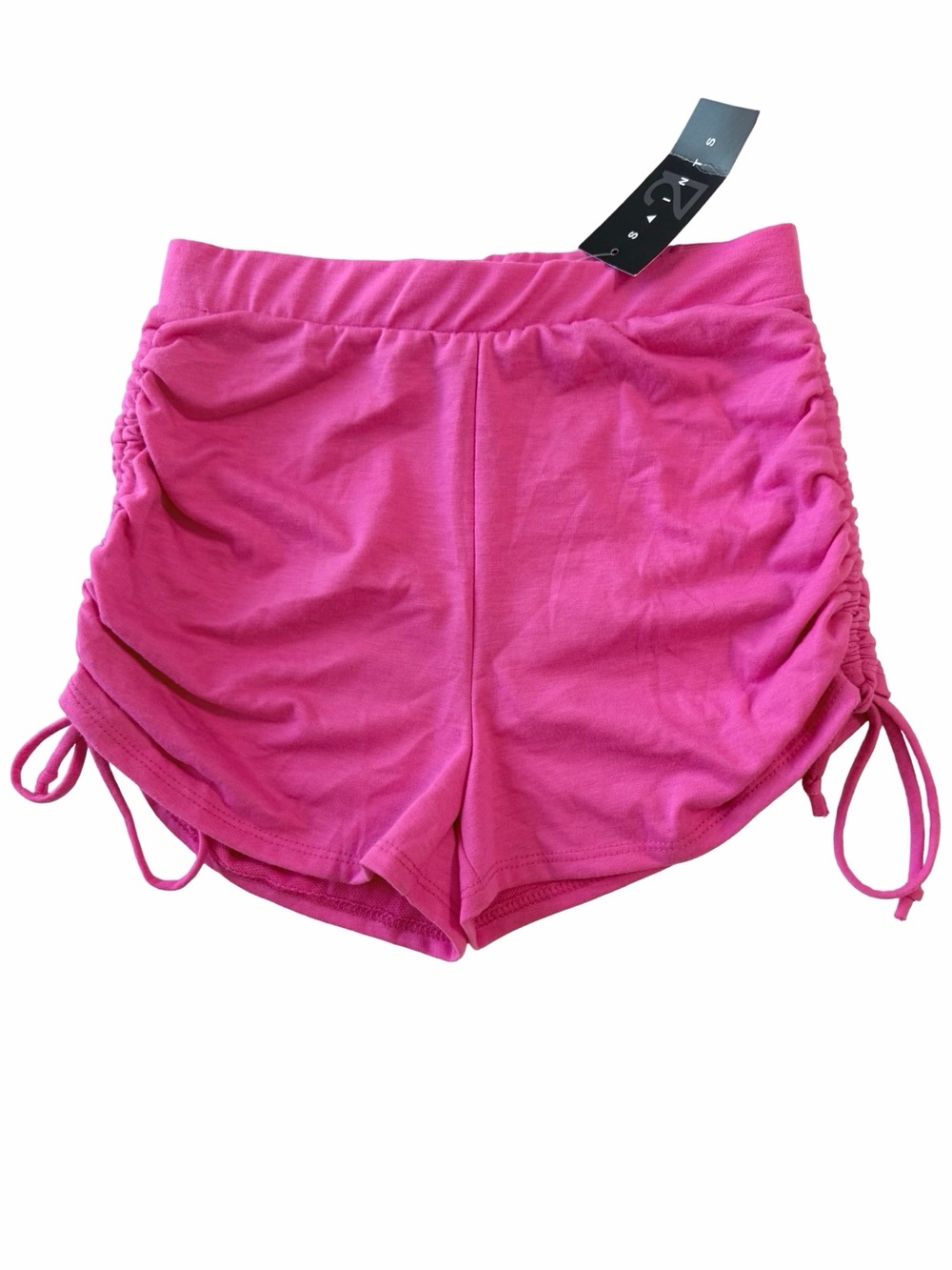 3/$15 NWT 2 Saints High-Rise Hot Pink Shorts Side Ruching Small